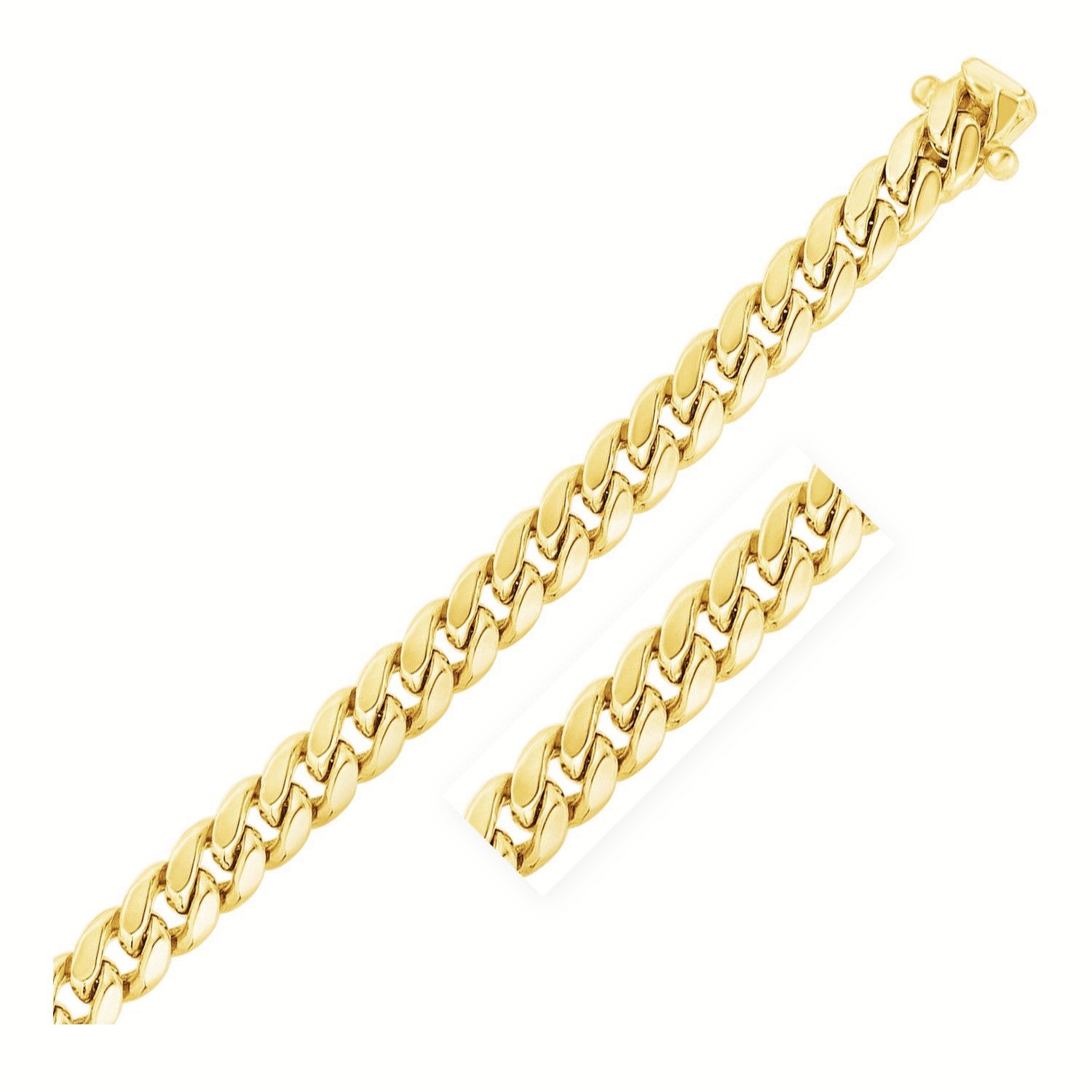 14KT Yellow Gold Miami Cuban Link Chain — Statement — 10mm