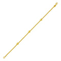 Heart Station Bead in 14KT Yellow Gold