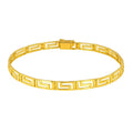 Fancy Greek Key Motif in 14KT Yellow Gold