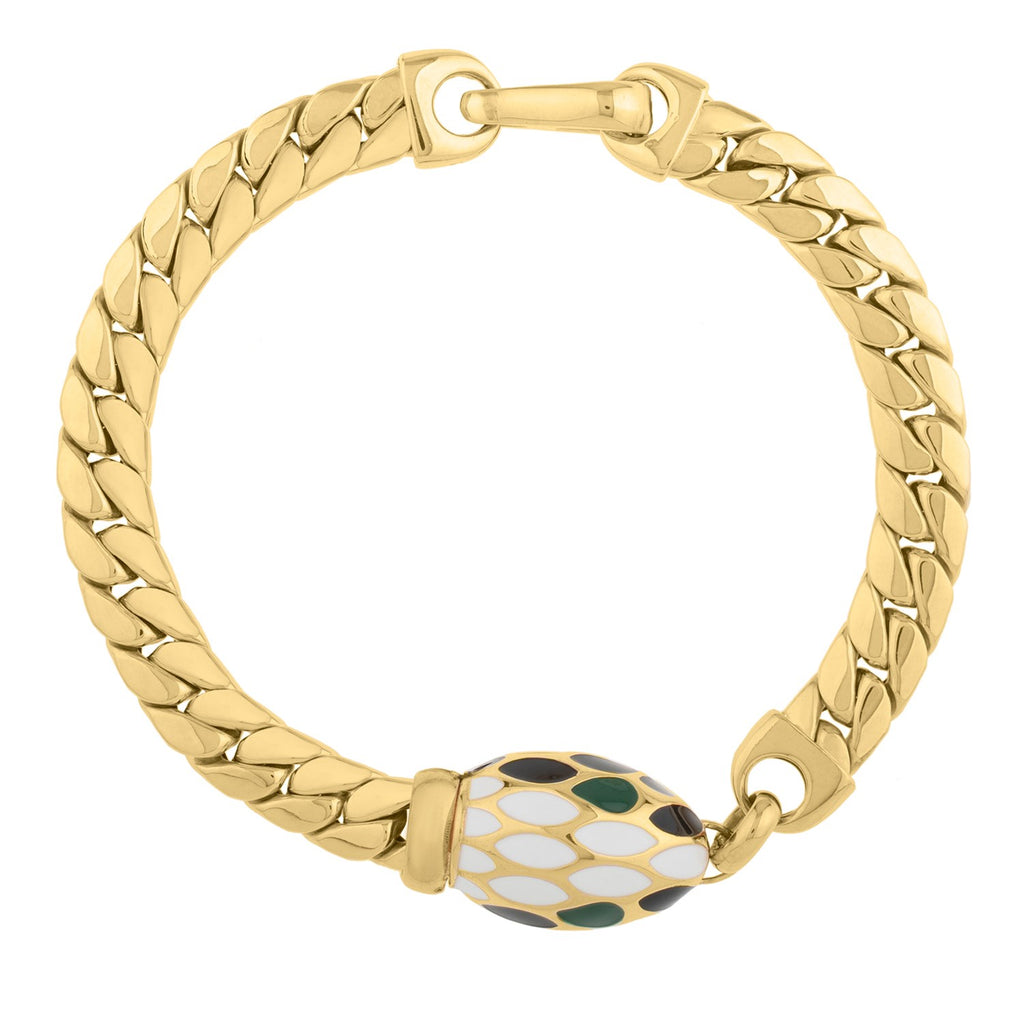 Le Serpent Curb Link in 14KT Yellow Gold
