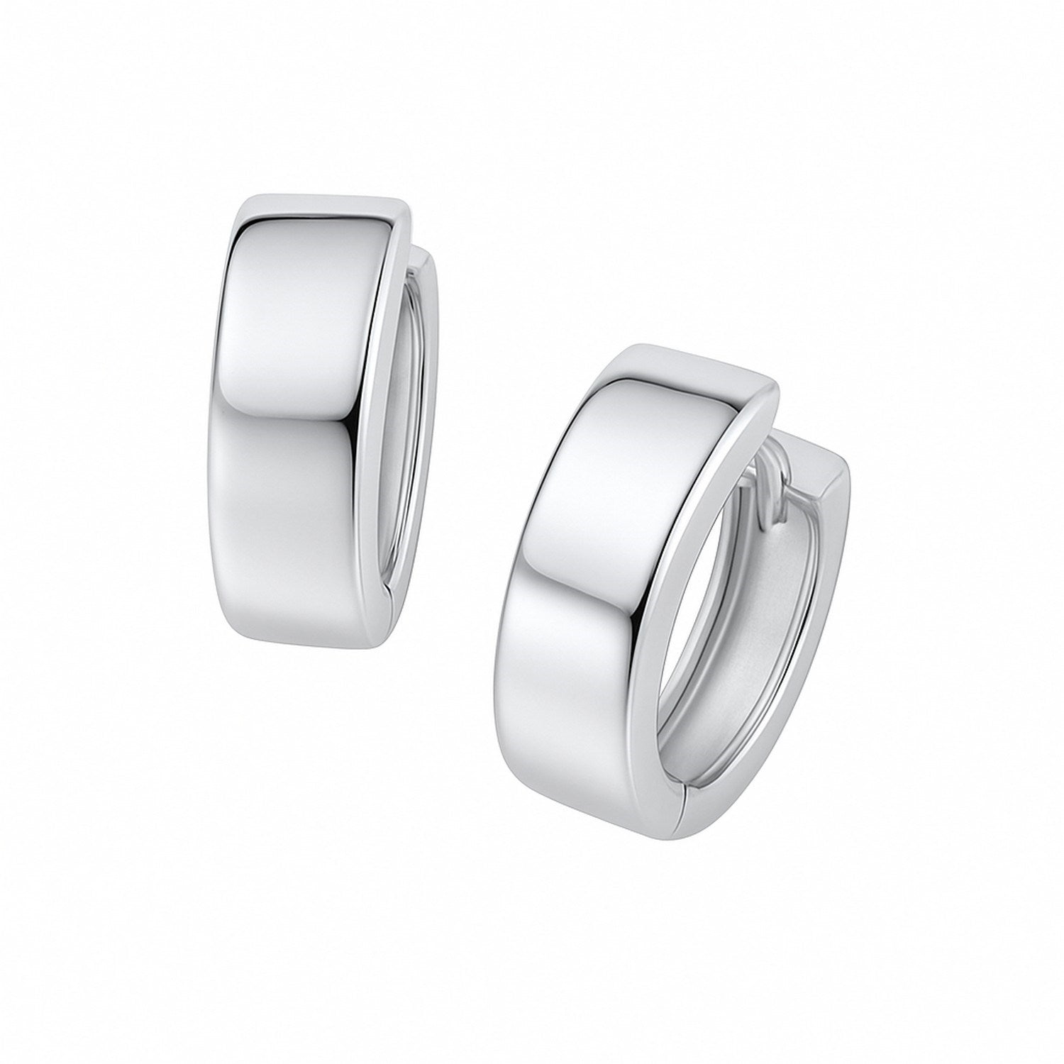 Snuggable Hoop in 14K White Gold