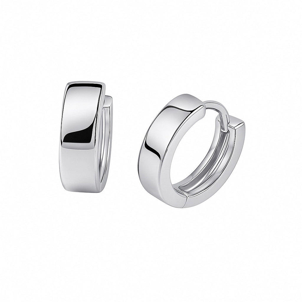 Snuggable Hoop in 14K White Gold