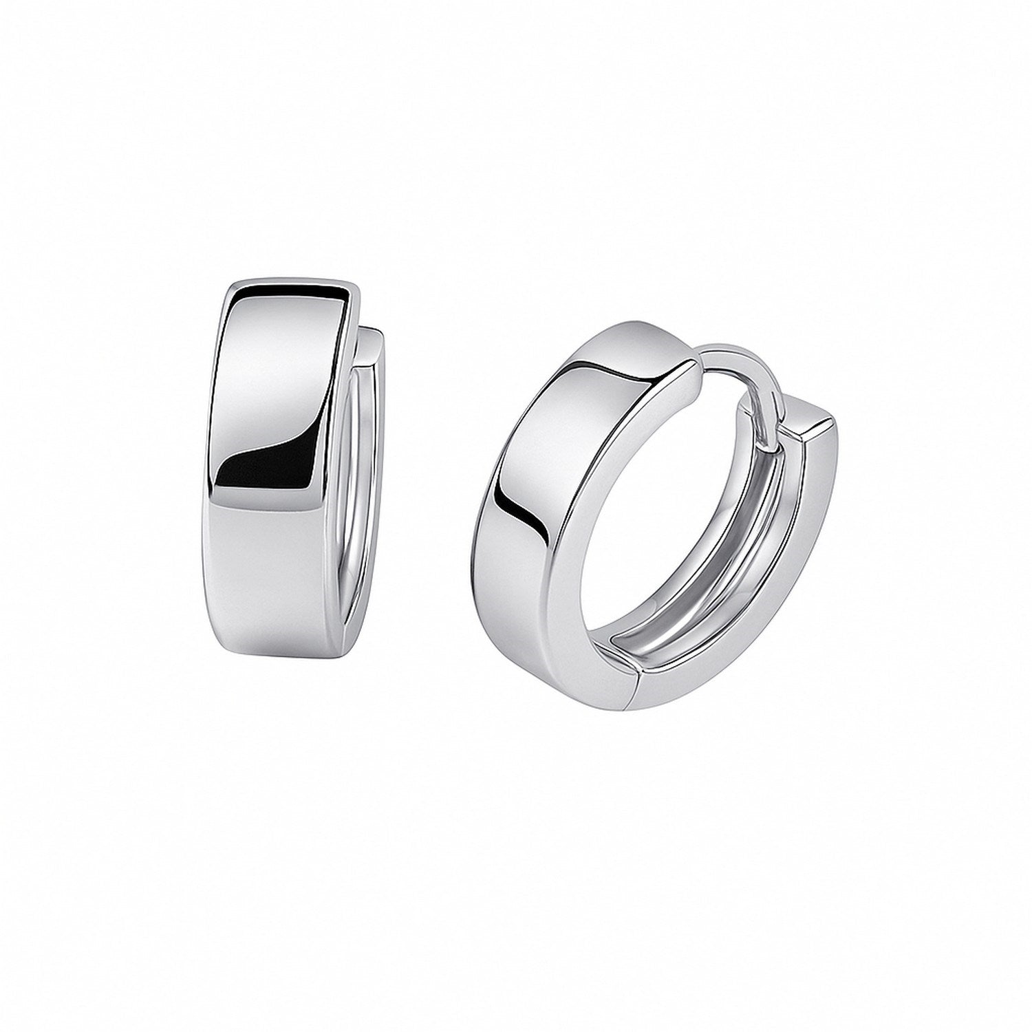 Snuggable Hoop in 14K White Gold