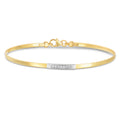 Omega Diamond Bar in 14KT Yellow Gold