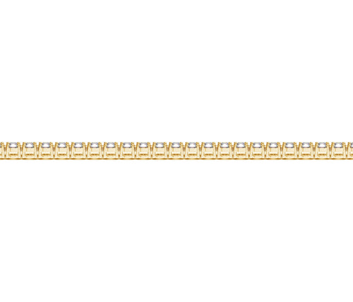 3 CTW Lab-Grown Diamond Tennis Bracelet — 14KT Yellow Gold
