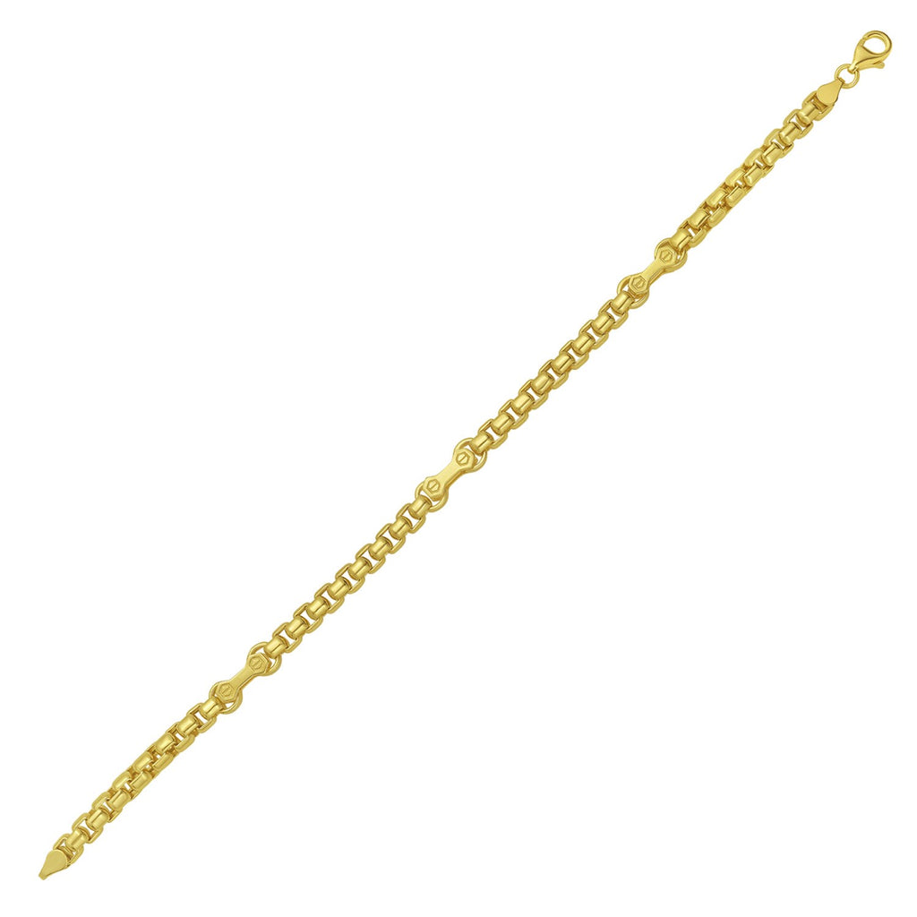 Round Box Hardware in 14KT Yellow Gold