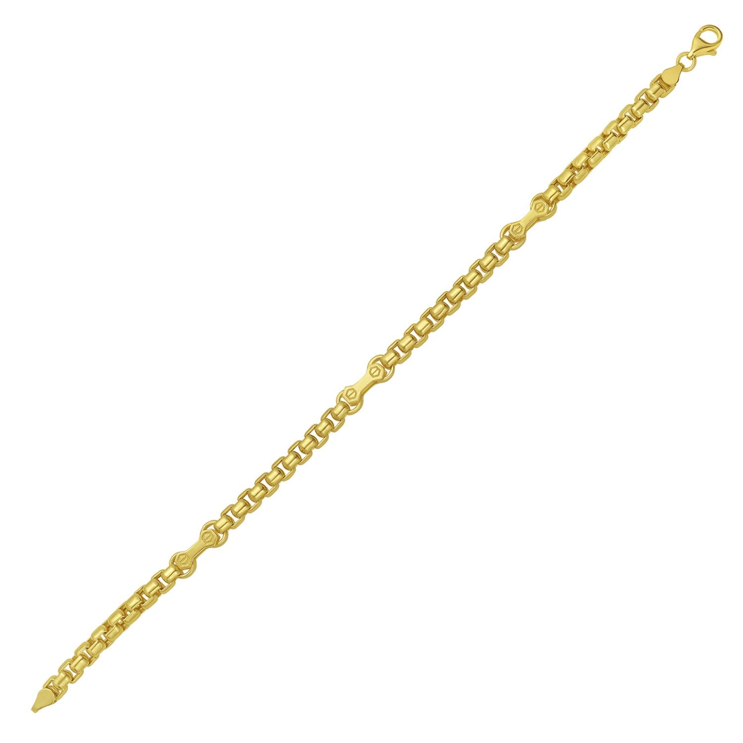 Round Box Hardware in 14KT Yellow Gold