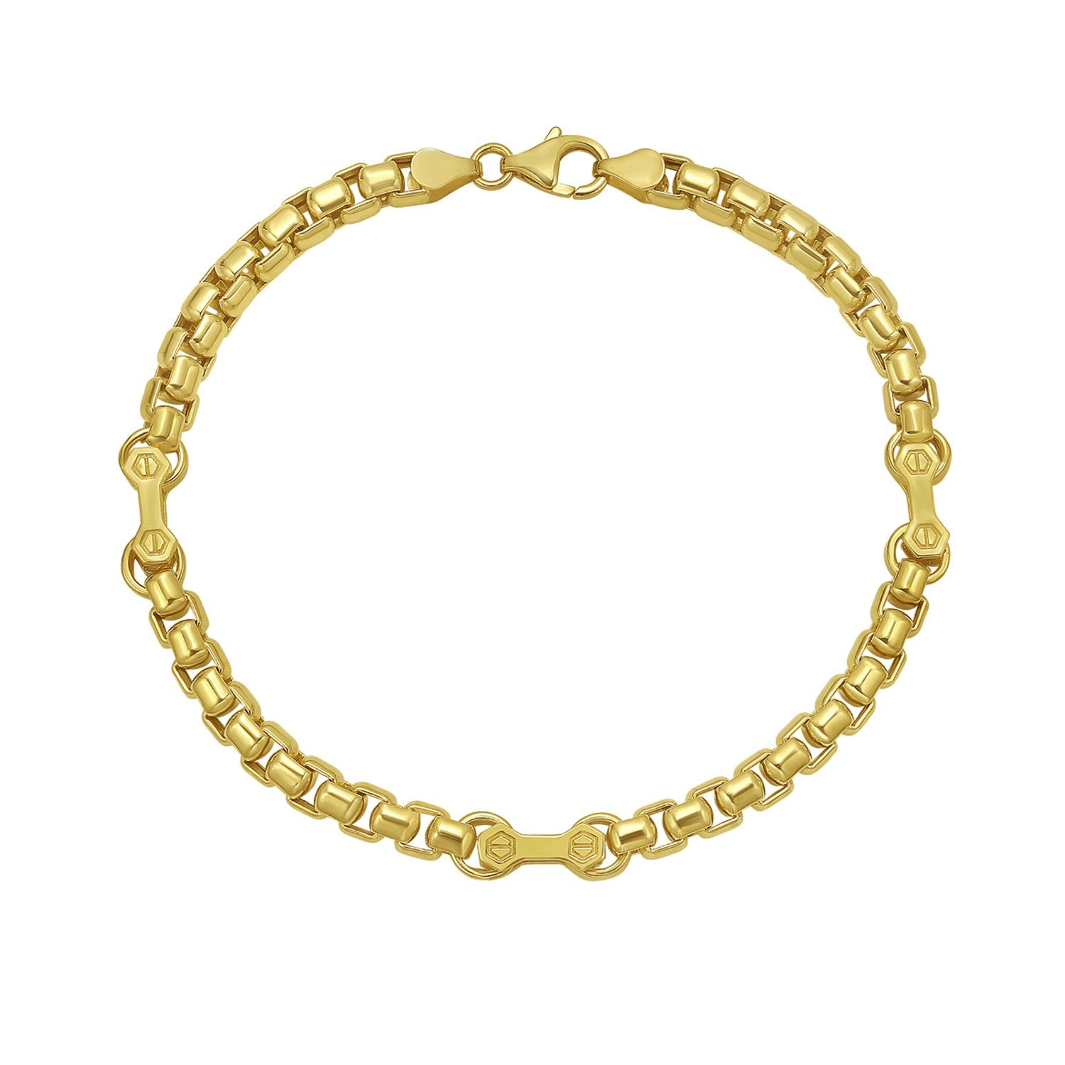Round Box Hardware in 14KT Yellow Gold