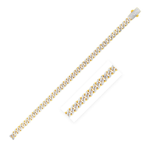 14KT Two-Tone Gold Miami Cuban Link Chain — 7mm