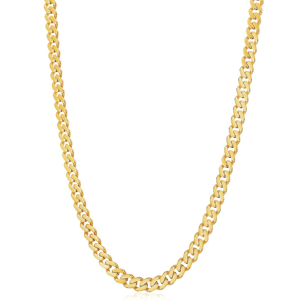 14KT Two-Tone Gold Miami Cuban Link Chain — 8mm
