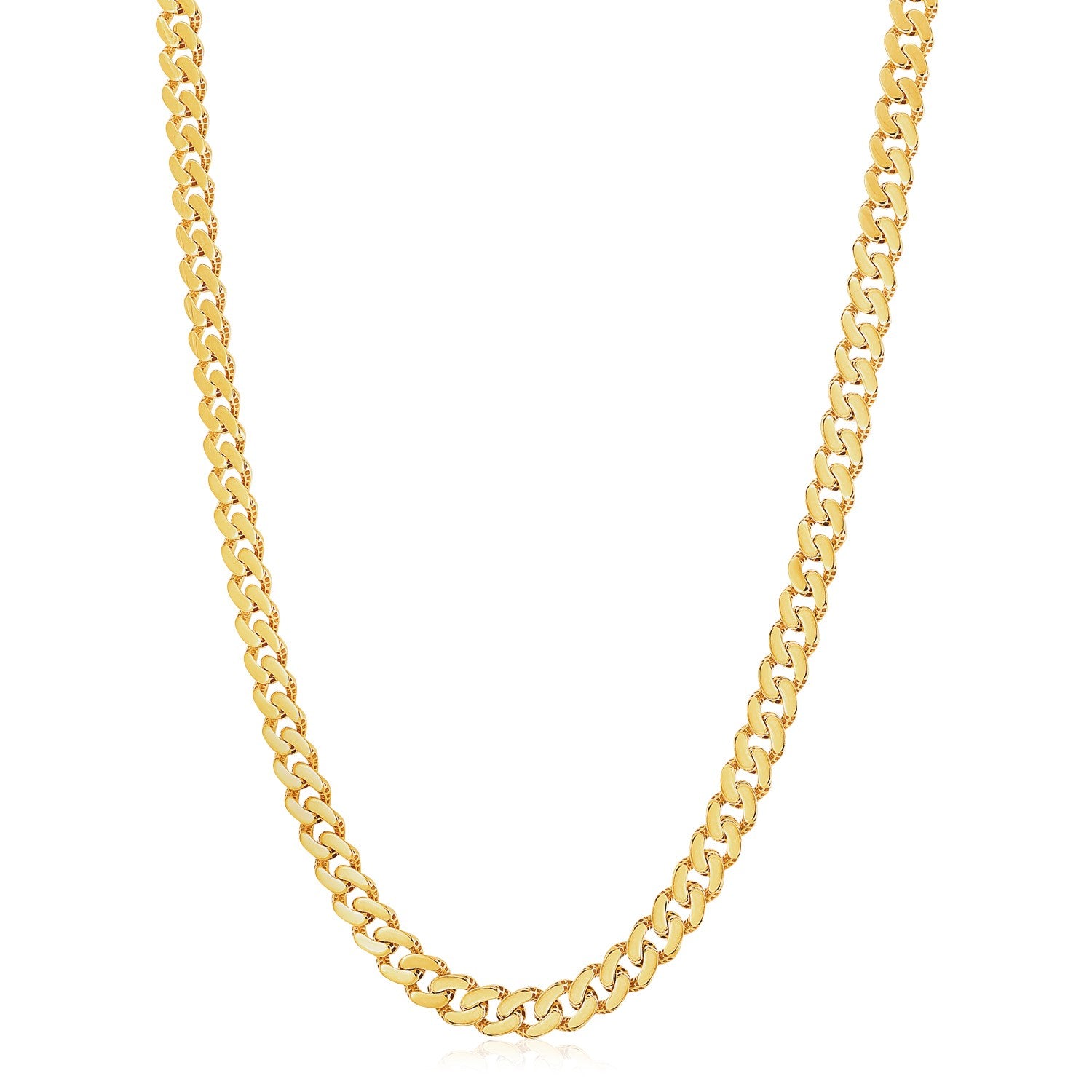 14KT Two-Tone Gold Miami Cuban Link Chain — 8mm