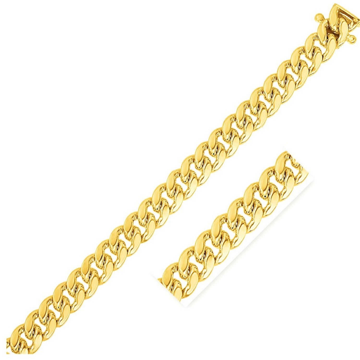 14KT Yellow Gold Miami Cuban Link Chain — Statement — 10mm