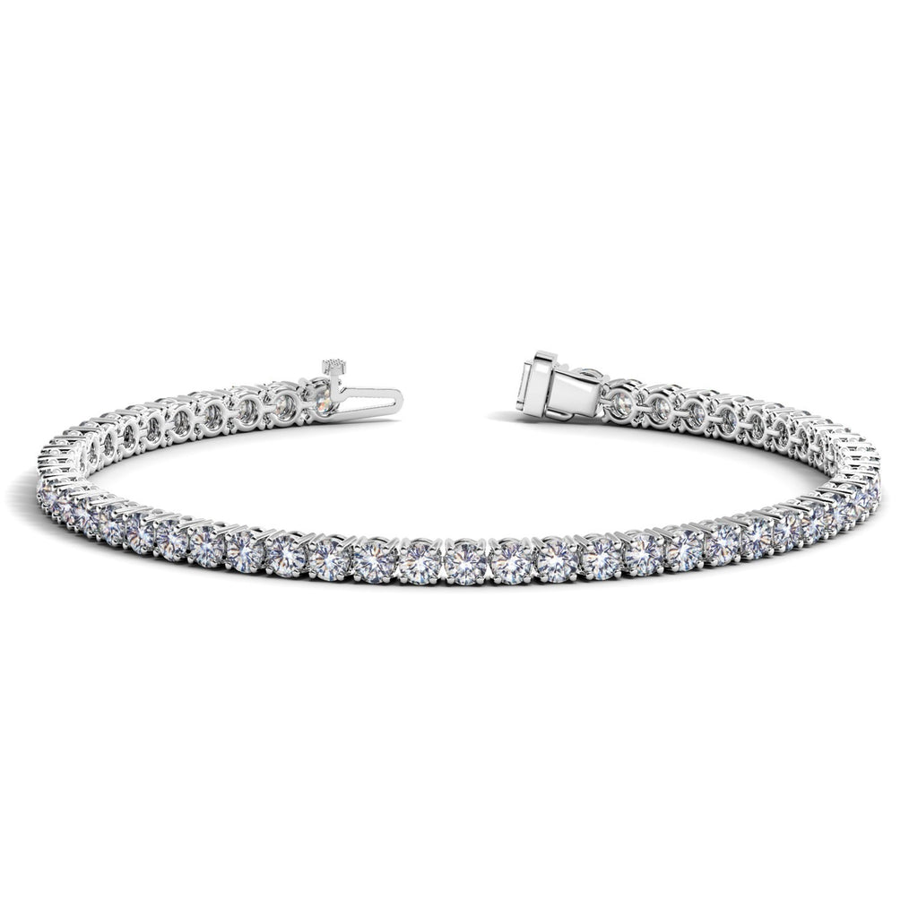 6 CTW Lab-Grown Diamond Tennis Bracelet — 14KT White Gold