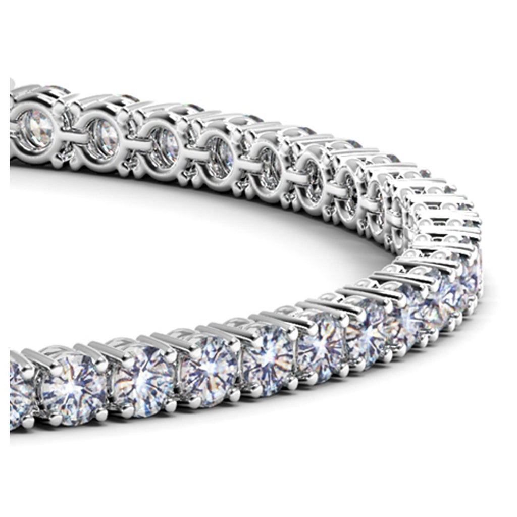 6 CTW Lab-Grown Diamond Tennis Bracelet — 14KT White Gold