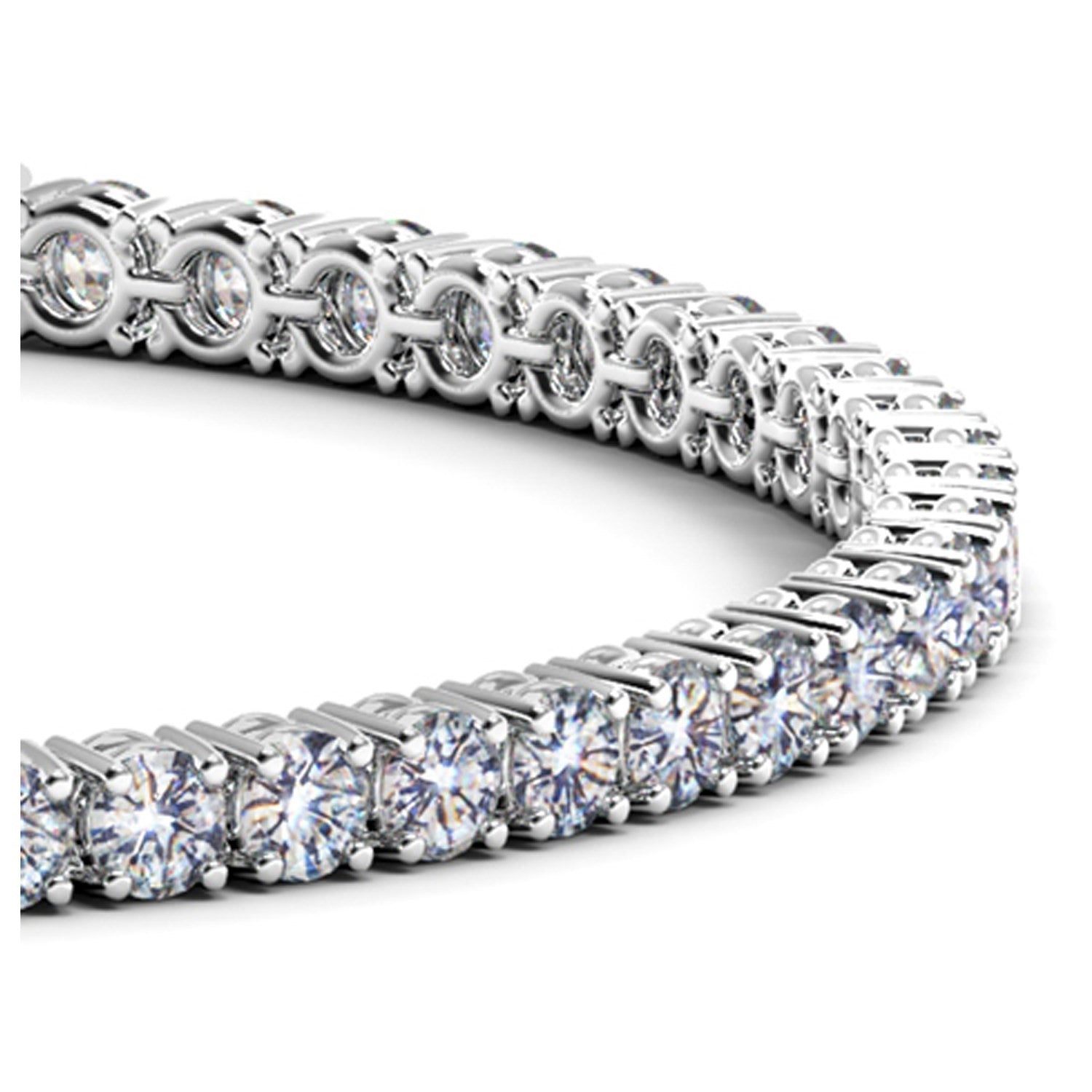 6 CTW Lab-Grown Diamond Tennis Bracelet — 14KT White Gold