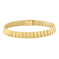 Geometric Tile in 14KT Yellow Gold