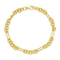 Five And One Paperclip Link Chain in 14KT Yellow Gold