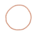 Diamond Cut Stretchable Moon Cut Bead in 14KT Rose Gold