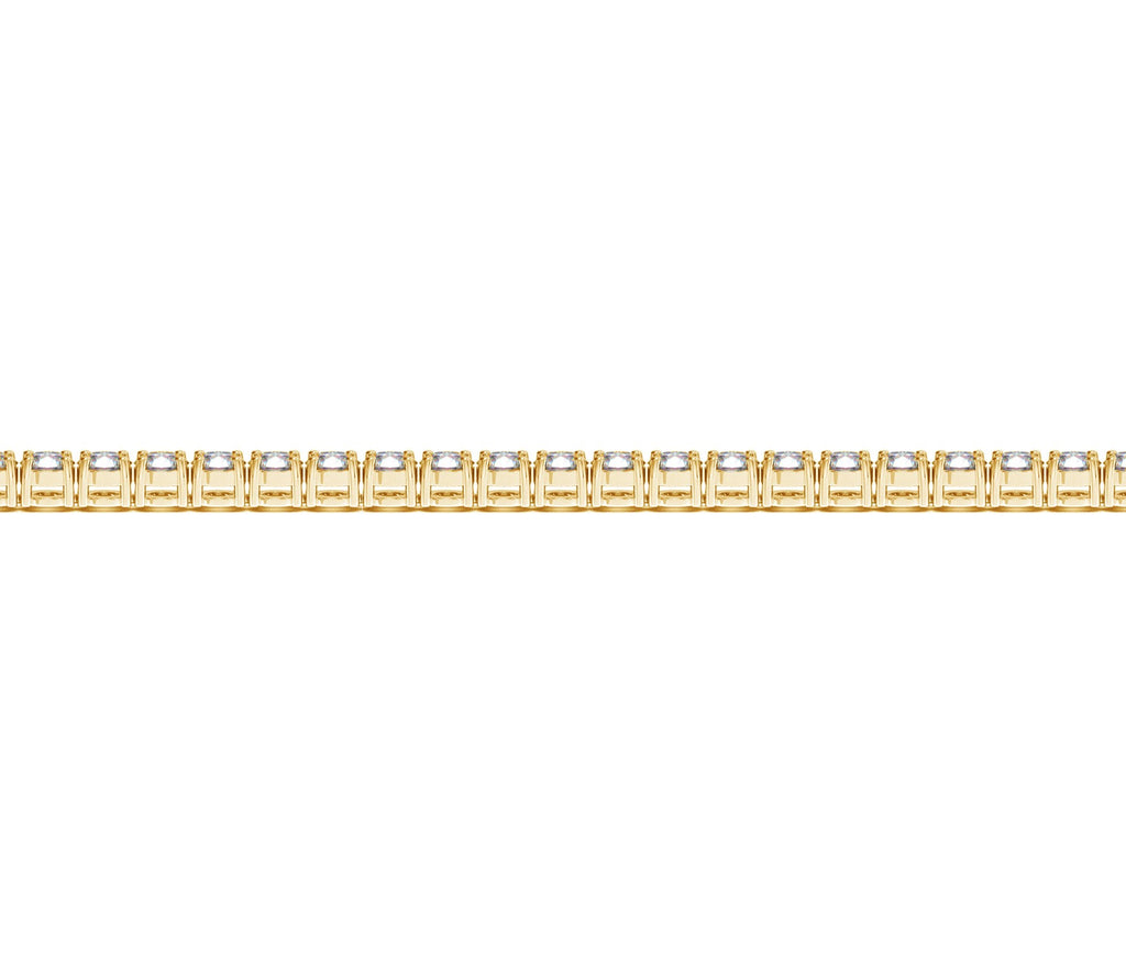 4 CTW Lab-Grown Diamond Tennis Bracelet — 14KT Yellow Gold