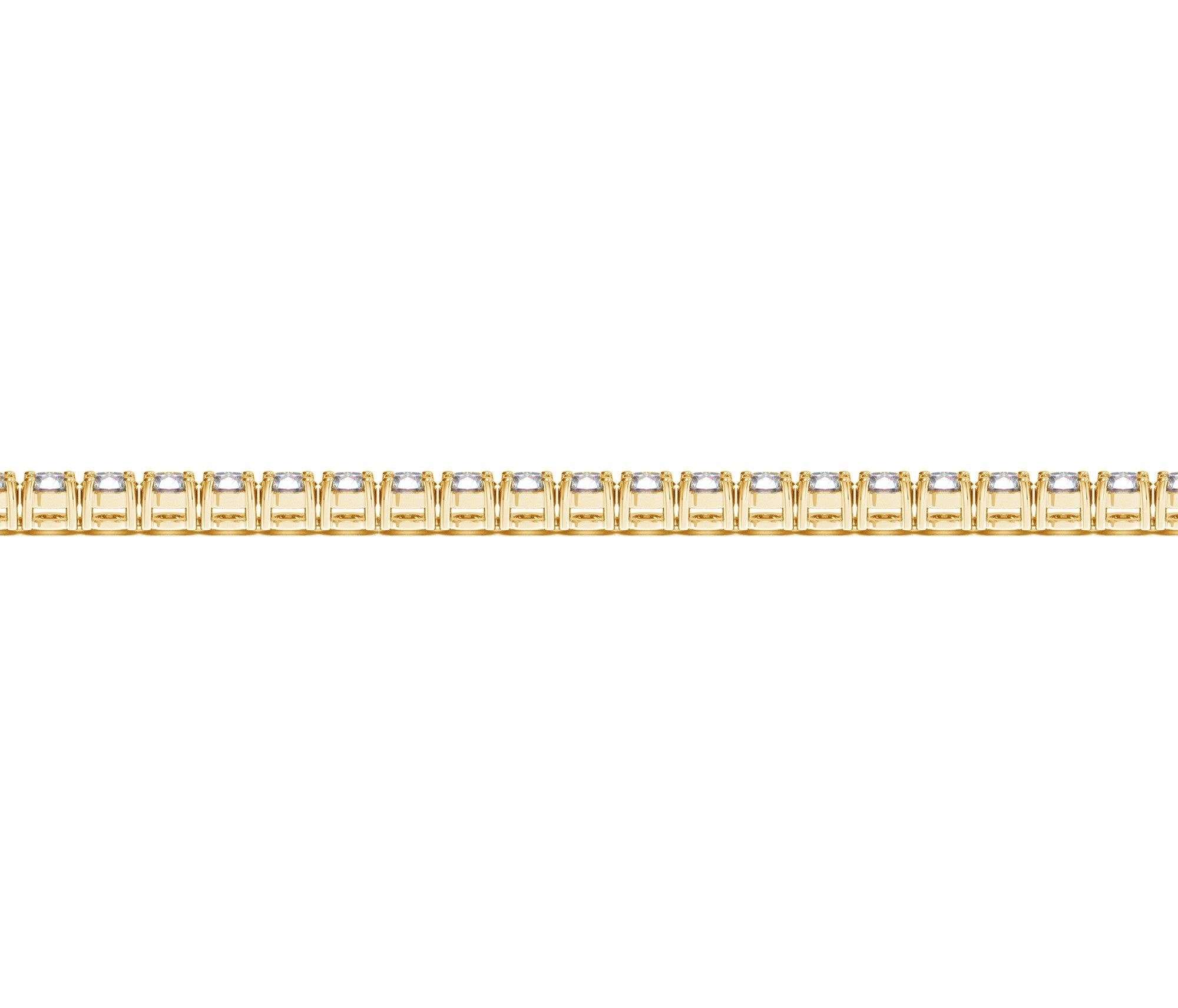 4 CTW Lab-Grown Diamond Tennis Bracelet — 14KT Yellow Gold