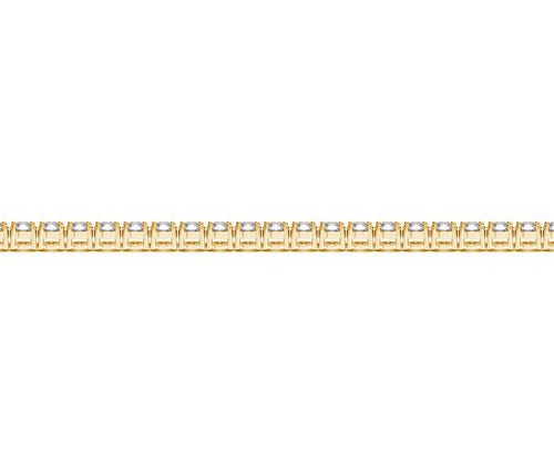 4 CTW Lab-Grown Diamond Tennis Bracelet — 14KT Yellow Gold