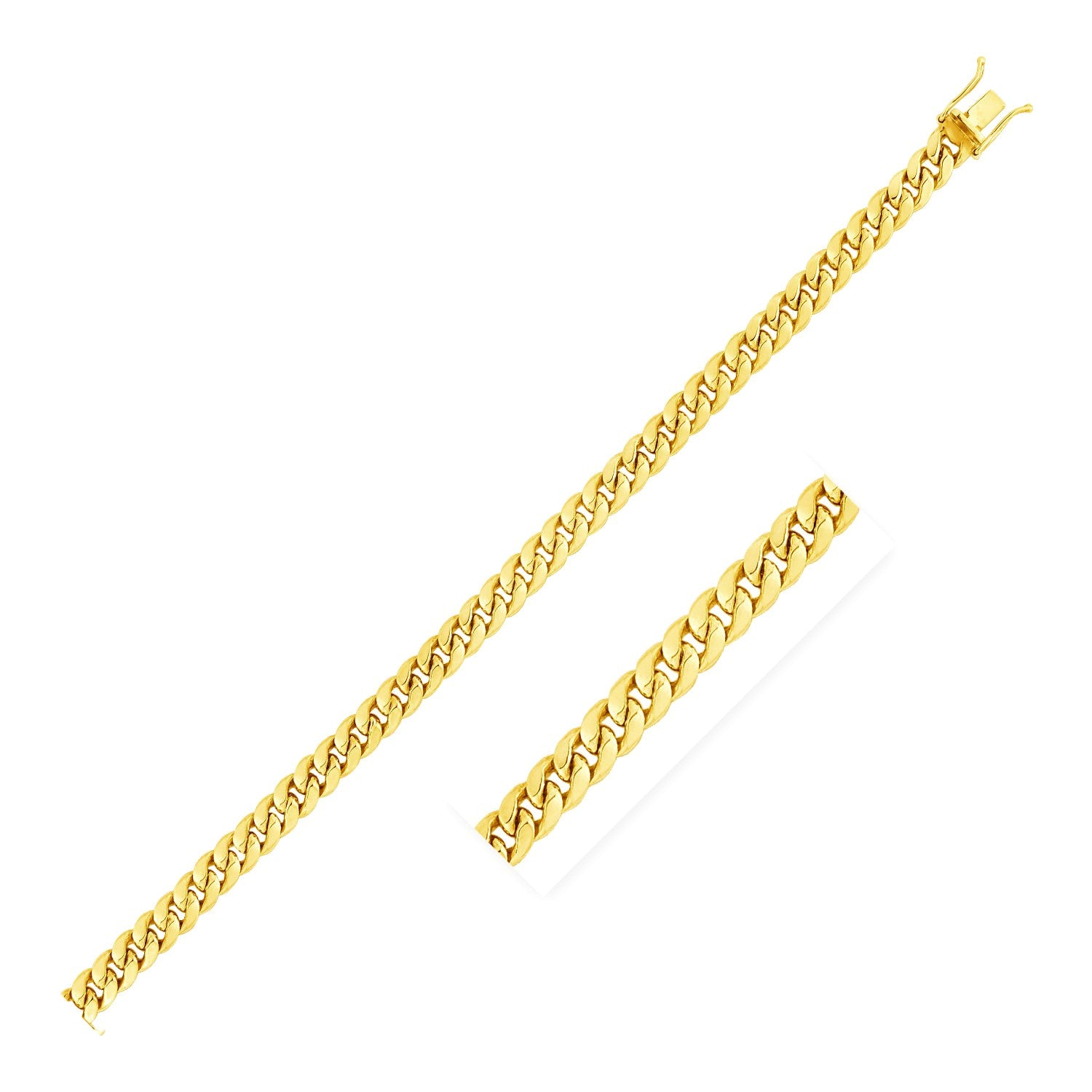 14KT Yellow Gold Miami Cuban Link Chain — Classic — 4.5mm