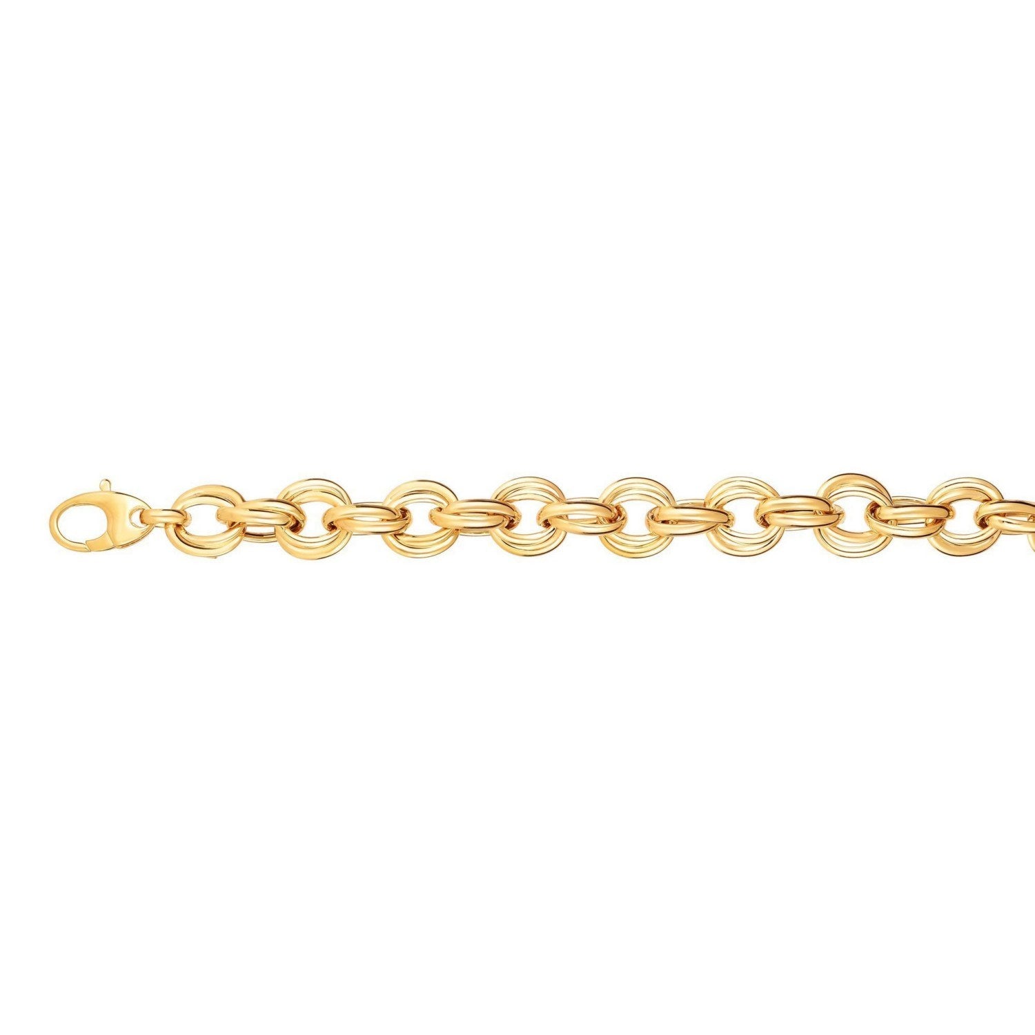 Twisted Double Link in 14KT Yellow Gold