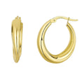Oval Hoop in 14K Yellow Gold