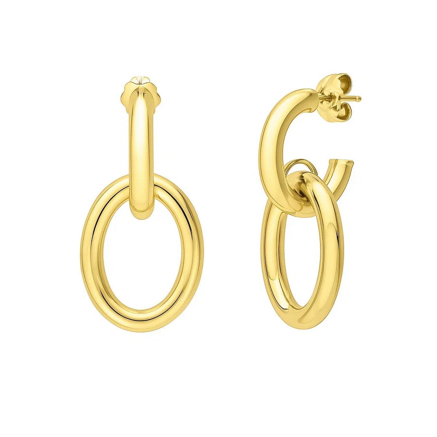 Interlocking Link in 14K Yellow Gold