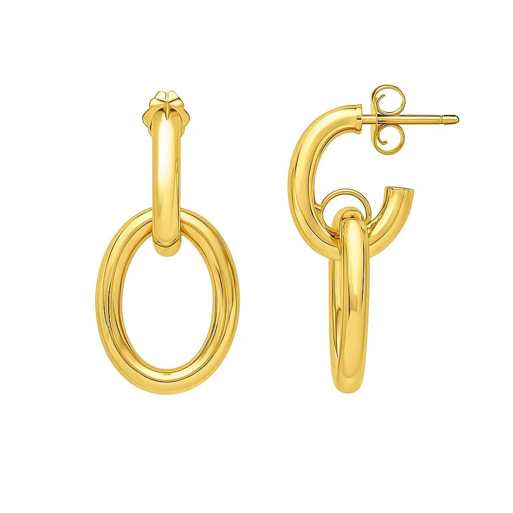 Interlocking Link in 14K Yellow Gold