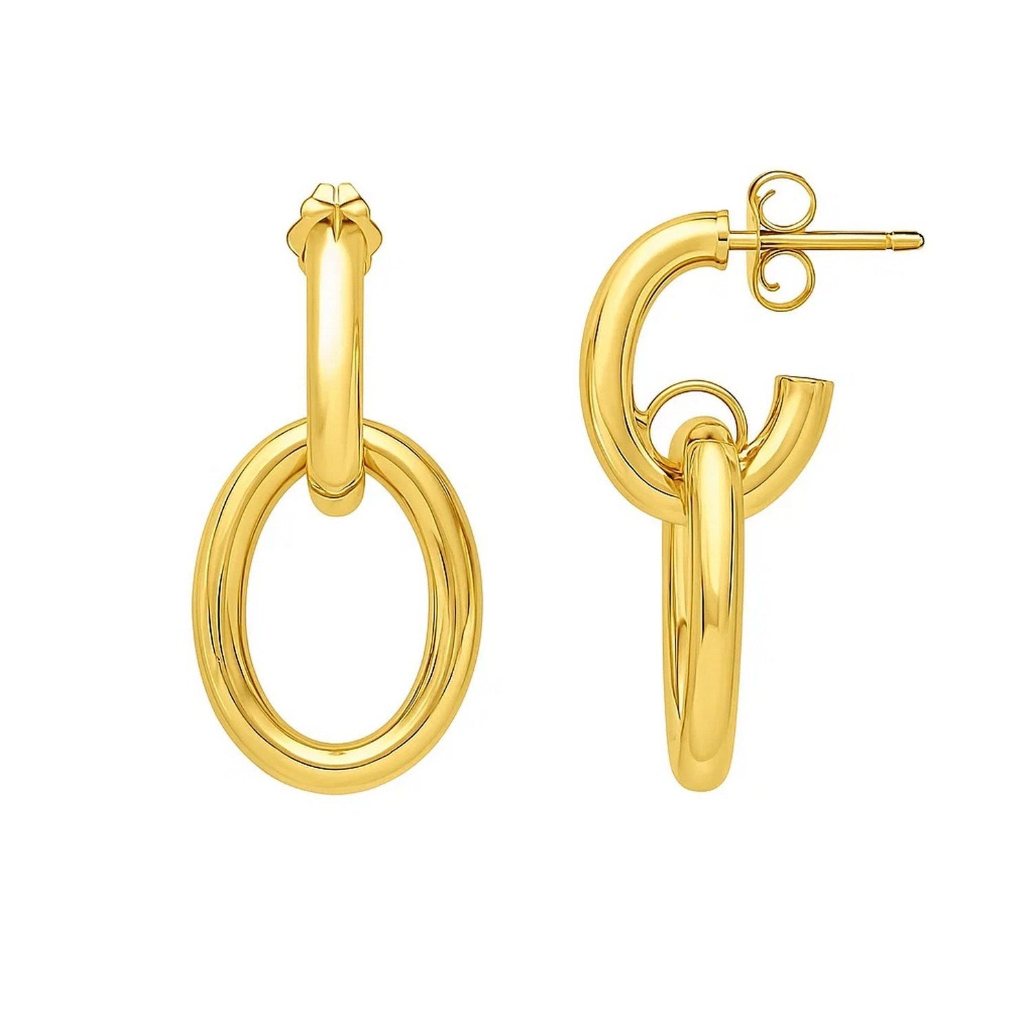 Interlocking Link in 14K Yellow Gold