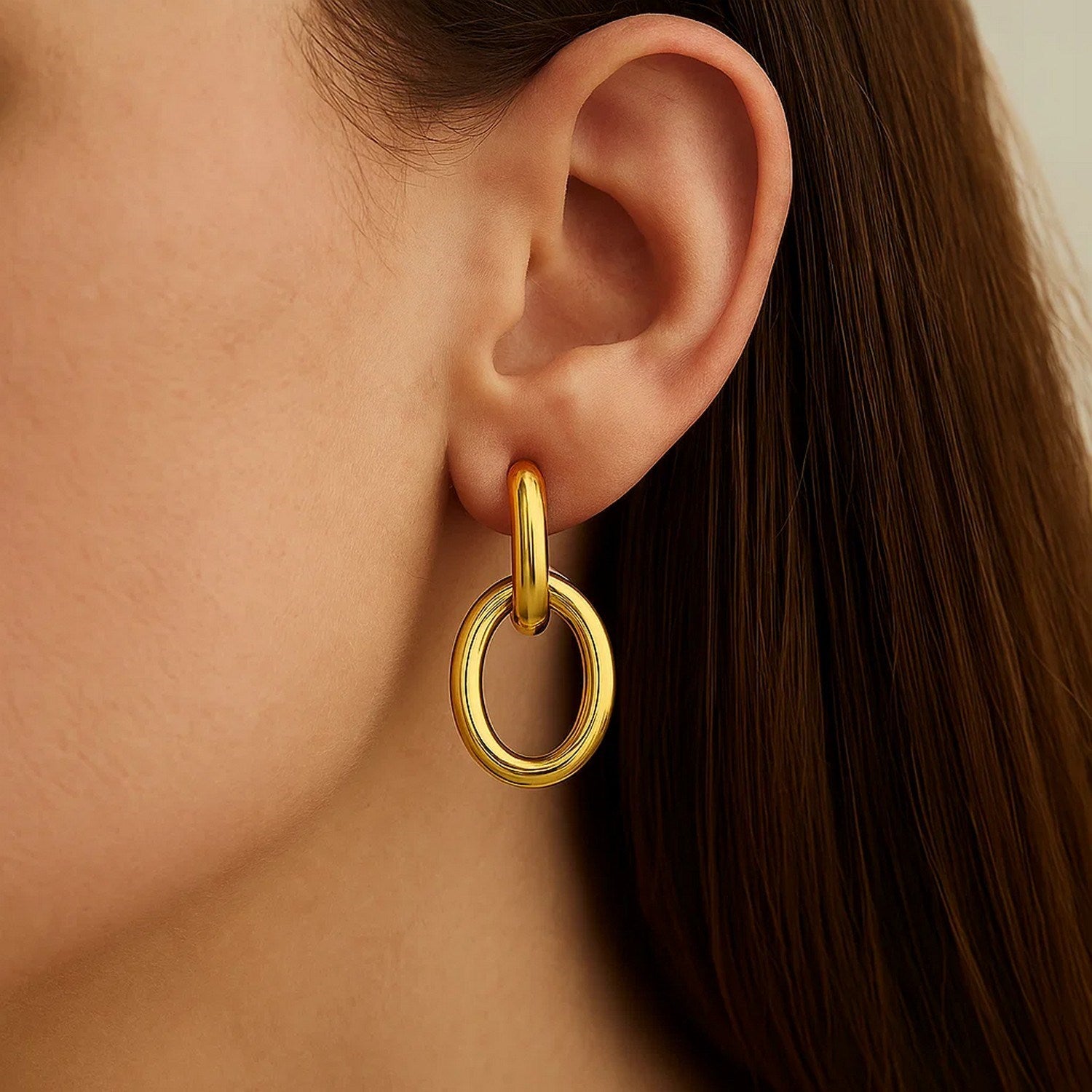 Interlocking Link in 14K Yellow Gold