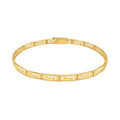 Greek Fret Design Fancy in 14KT Yellow Gold