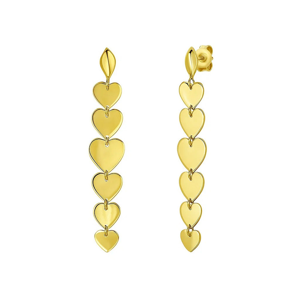 Heart Drop in 14K Yellow Gold