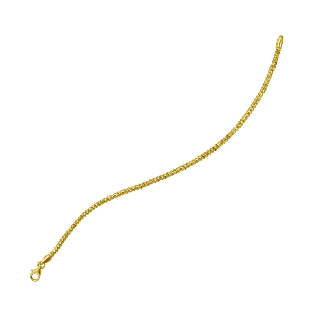 Sparkle Spring Chain in 14KT Yellow Gold