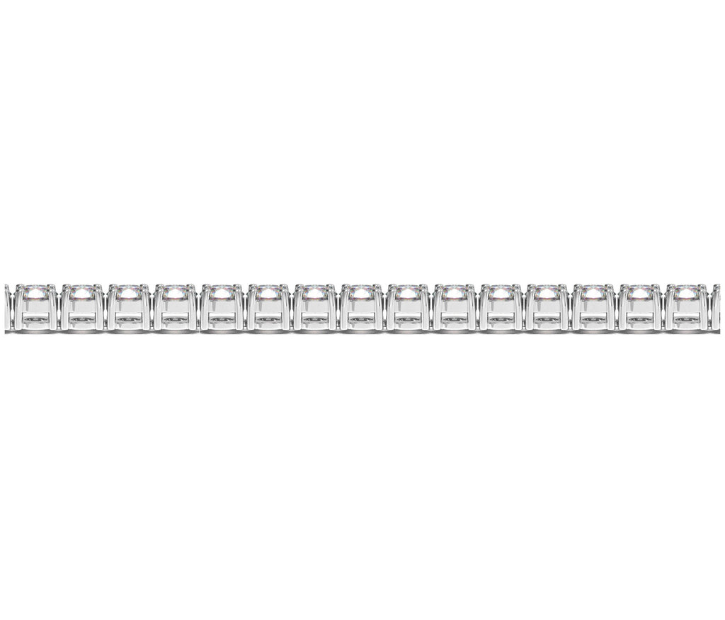 8 CTW Lab-Grown Diamond Tennis Bracelet — 14KT White Gold