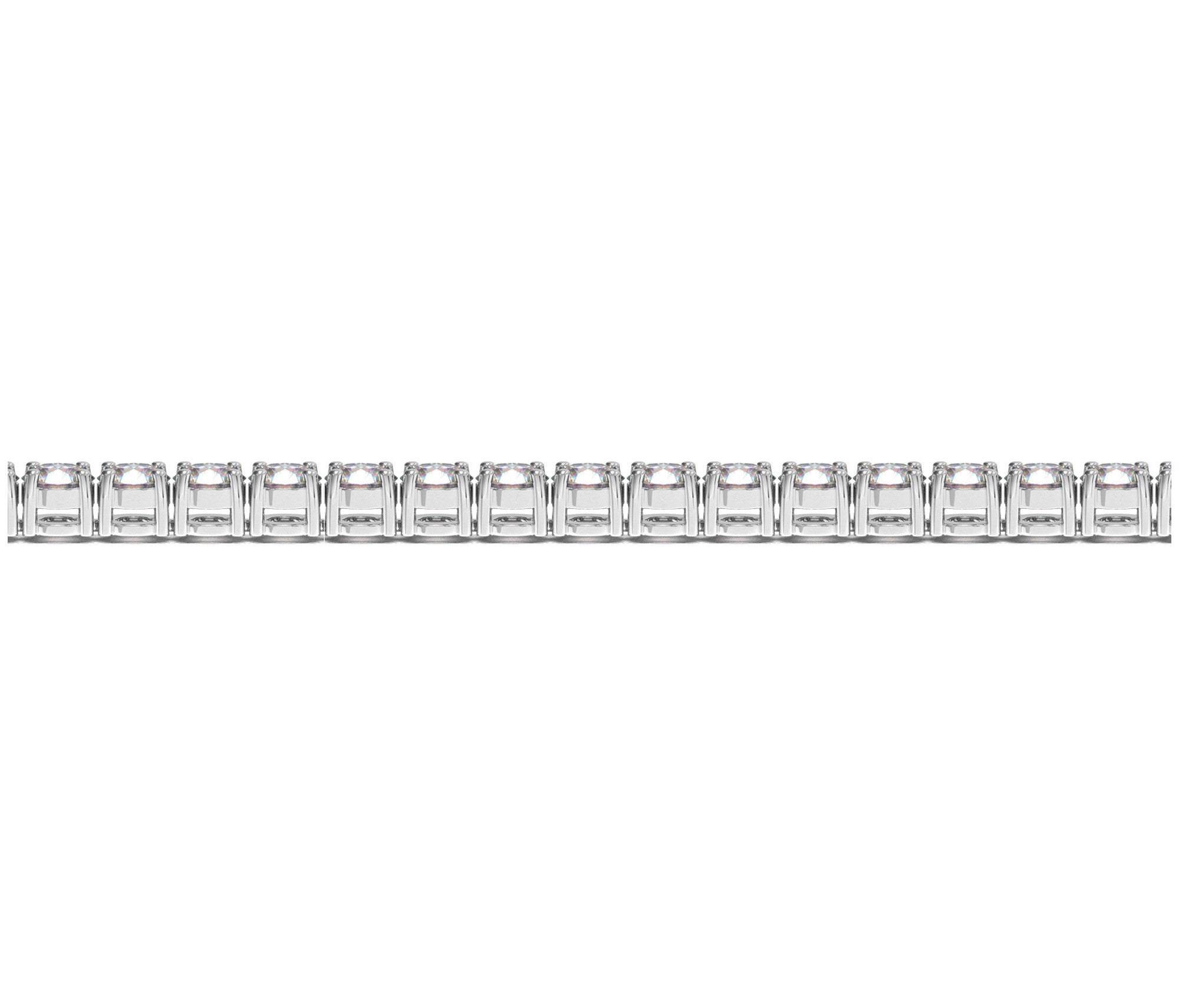 8 CTW Lab-Grown Diamond Tennis Bracelet — 14KT White Gold