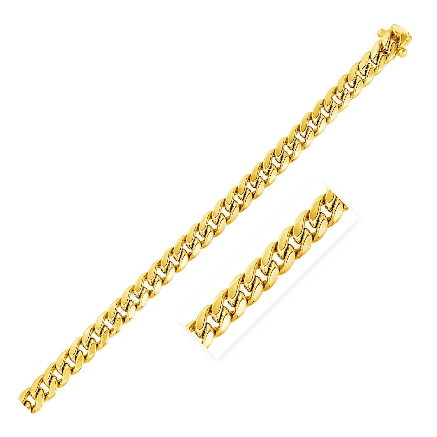 14KT Yellow Gold Miami Cuban Link Chain — Classic — 5mm
