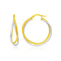 Interlaced Double Row in 14K Two-Tone Gold