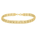 Diamond Cut Square Link in 10KT Yellow Gold