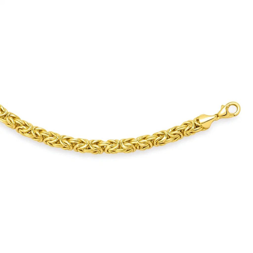Byzantine Link Shiny in 14KT Yellow Gold