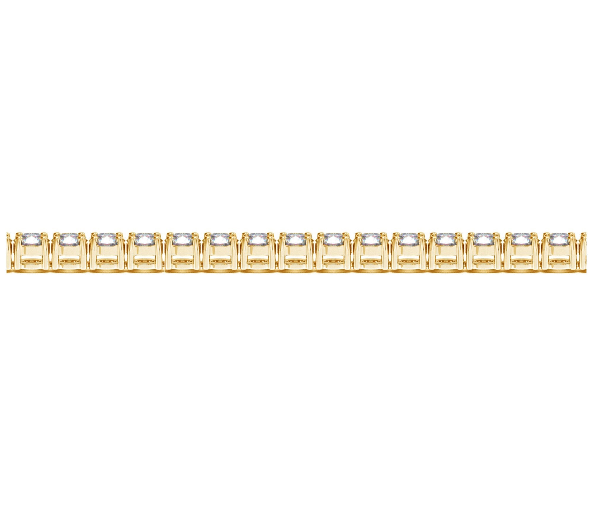 8 CTW Lab-Grown Diamond Tennis Bracelet — 14KT Yellow Gold