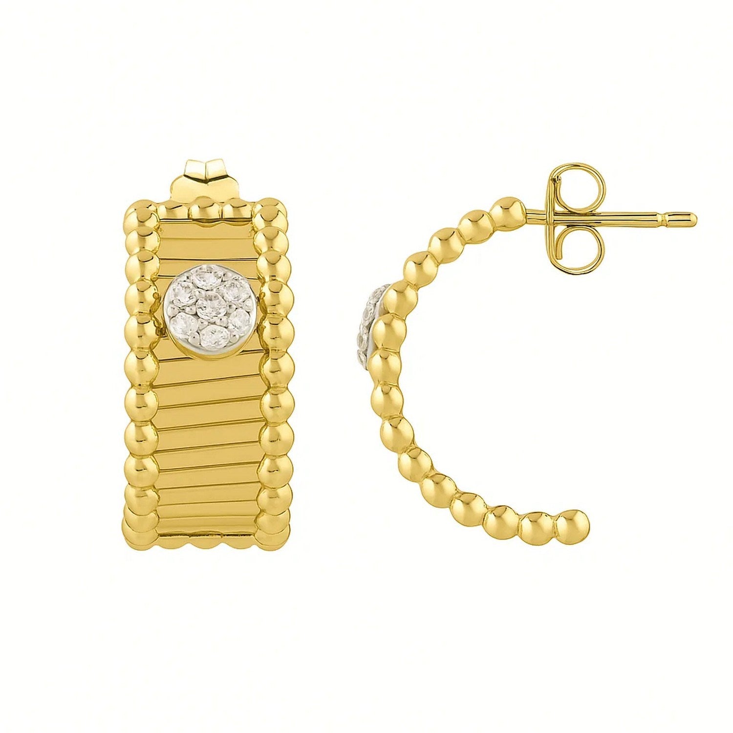Pallina Half Moon in 14K Yellow Gold