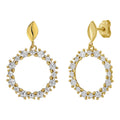 Polished Oval Hoop in 14K Yellow Gold