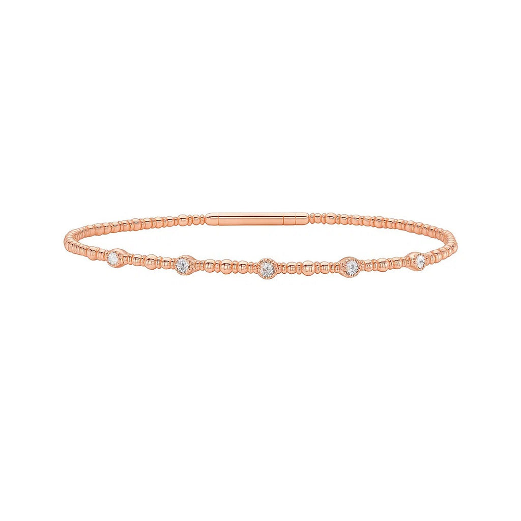 Classic Beaded in 14KT Rose Gold