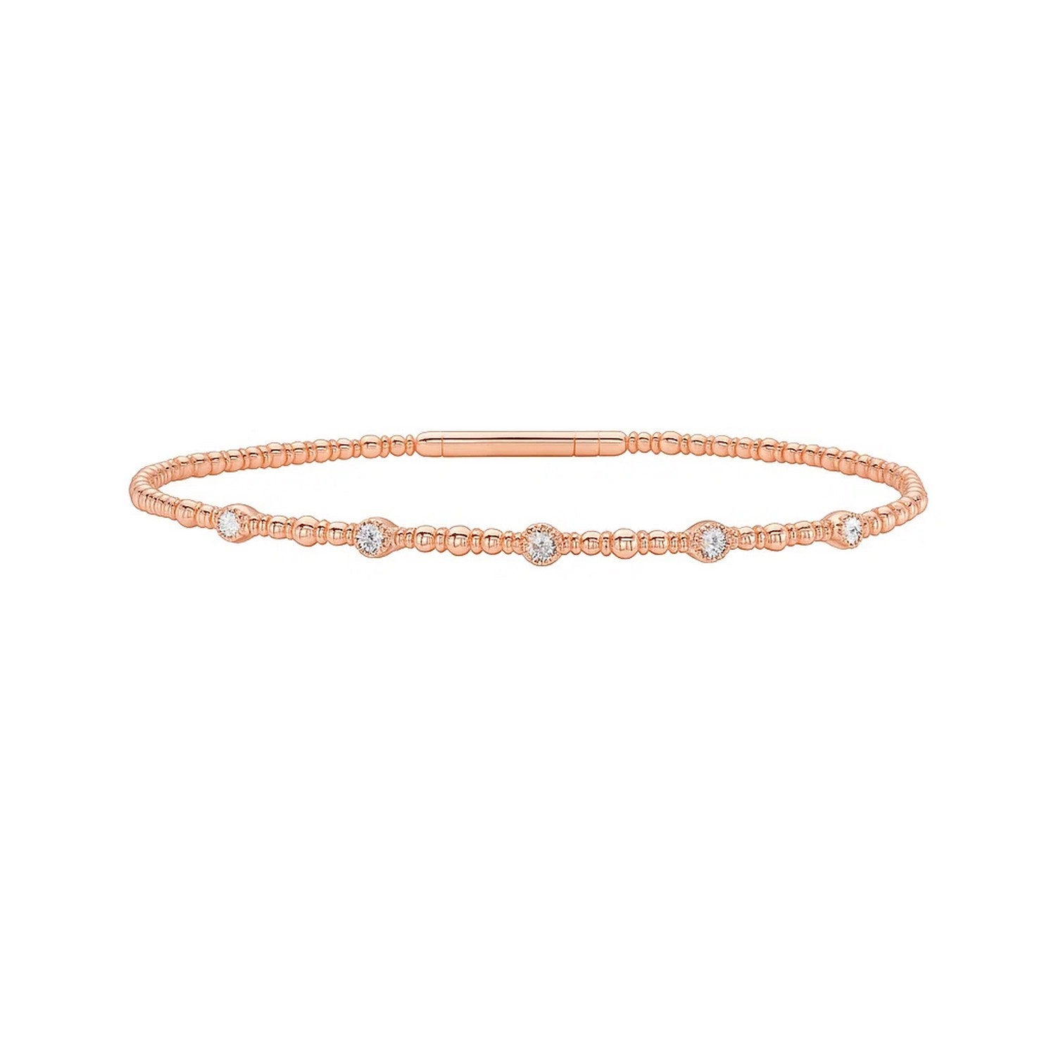 Classic Beaded in 14KT Rose Gold