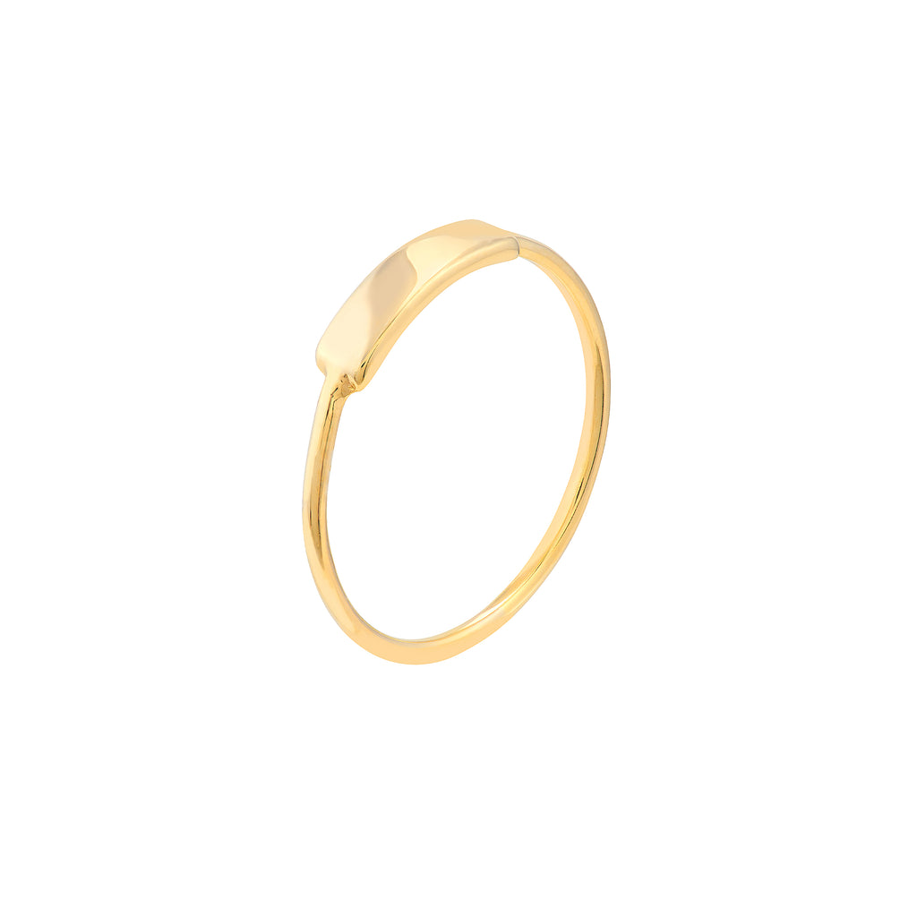Small ID Bar Wire Ring — ALT1