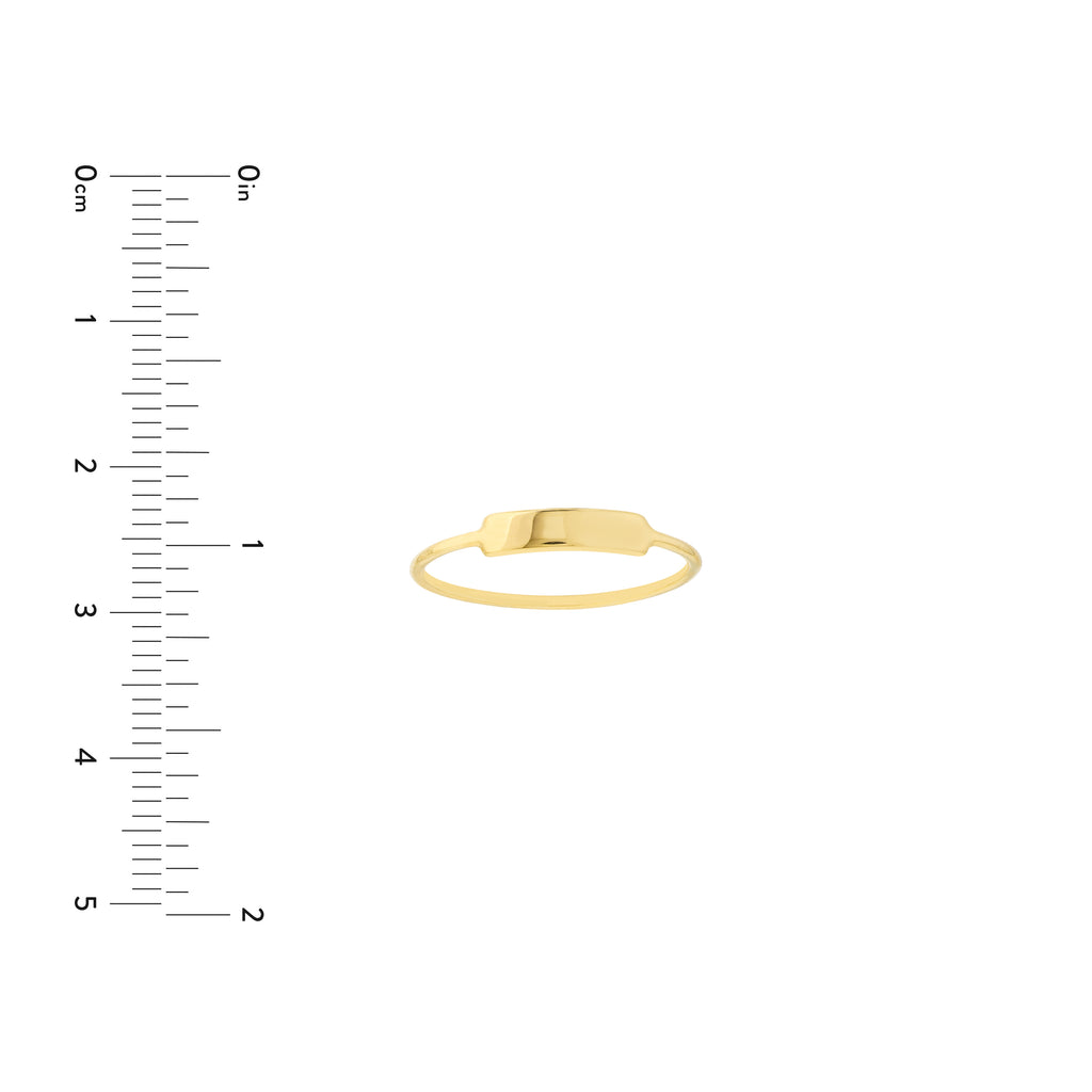 Small ID Bar Wire Ring — ALT3