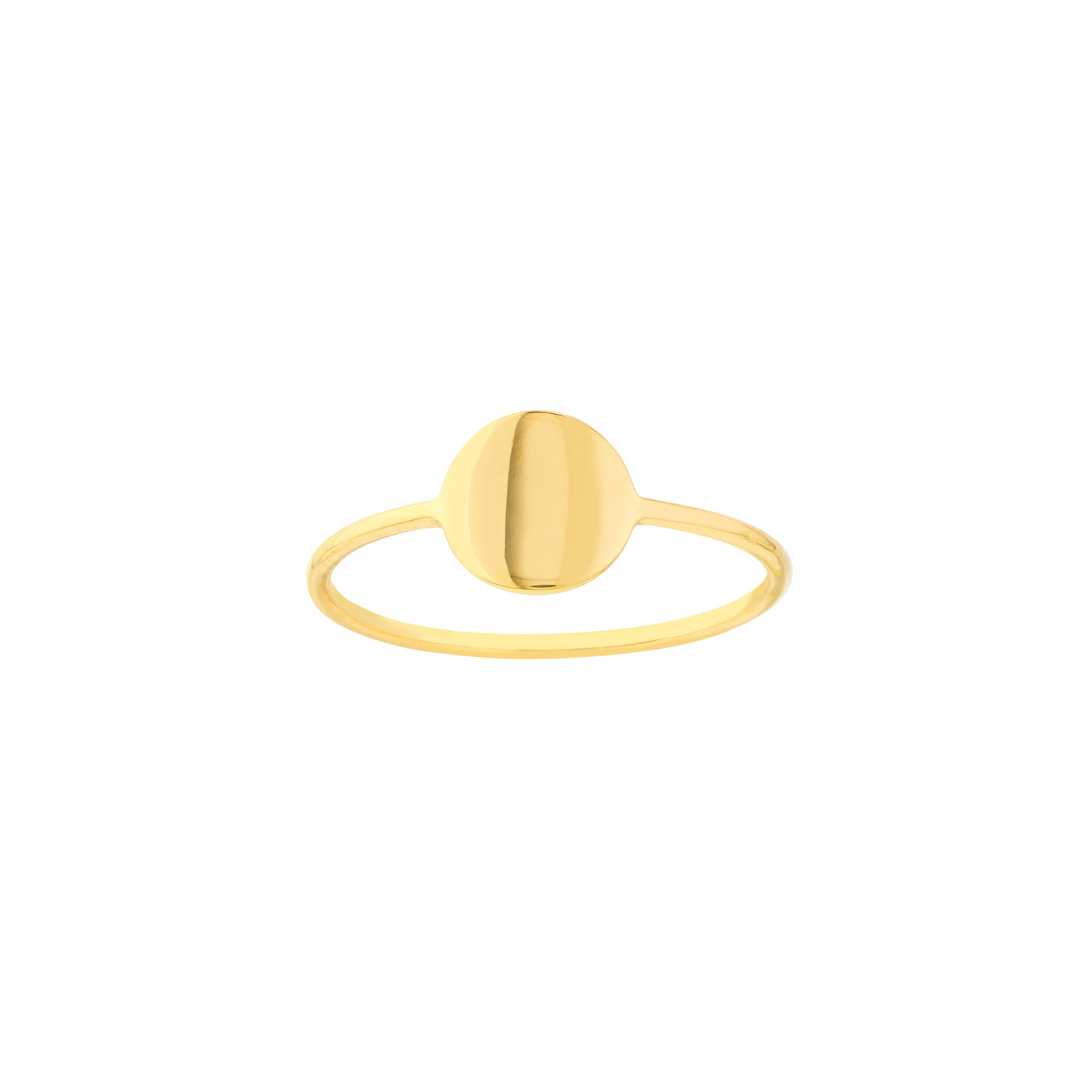 Engravable Disc Wire Ring