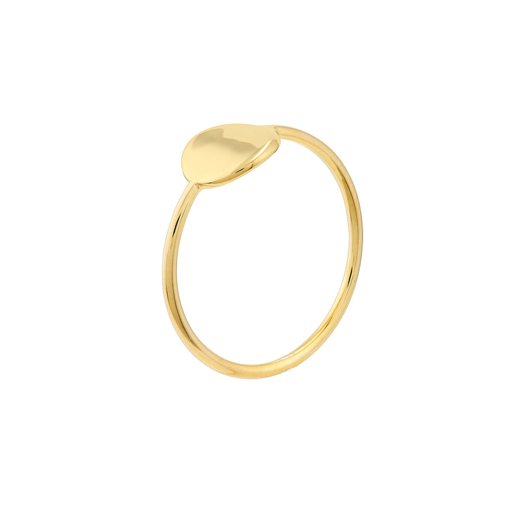 Engravable Disc Wire Ring — ALT1